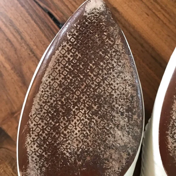 Tory Burch White Strappy Pointed Toe Flats - Picture 6 of 10